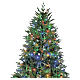 Árvore de Natal 210 cm 576 luzes LED RGB Winter Woodland polietileno Rocheuse s3