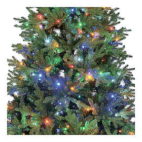 Artificial Christmas Tree 210 cm 576 LED RGB Winter Woodland Poly Rocheuse