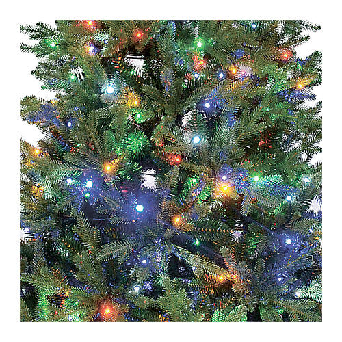 Albero Natale verde 776 LED RGB 240 cm poly Rocheuse Winter Woodland 2