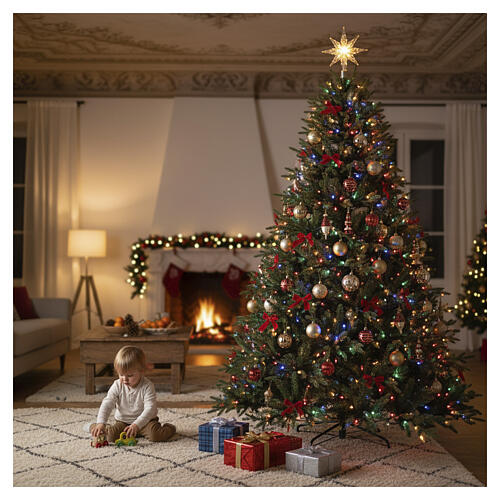 Choinka zielona 240 cm 776 LED RGB poly Rocheuse Winter Woodland 2