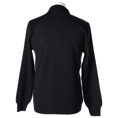Black clergy sweater In Primis, 50% merino wool 50% acrylic 5