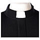 Black clergy sweater In Primis, 50% merino wool 50% acrylic s2