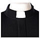Black clergy sweater In Primis, 50% merino wool 50% acrylic s3