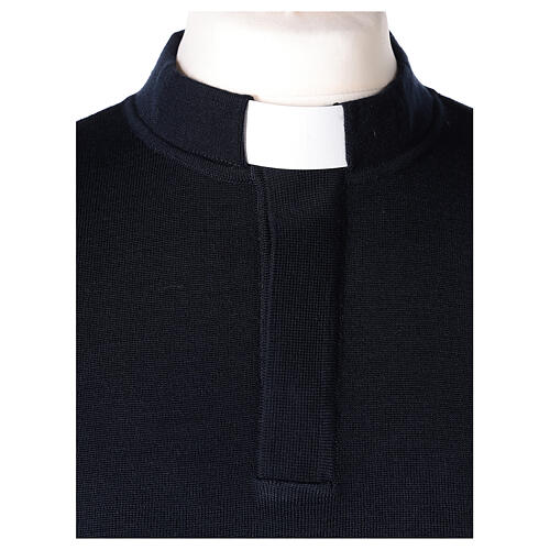 Blue clergy sweater In Primis, 50% merino wool 50% acrylic 2