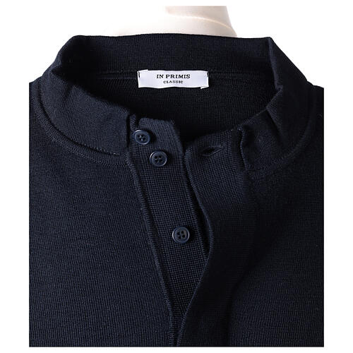 Blue clergy sweater In Primis, 50% merino wool 50% acrylic 6