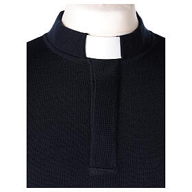 Blue clergy jumper 50% merino wool 50% acrylic In Primis