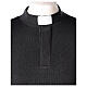 Dark grey clergy sweater In Primis, 50% merino wool 50% acrylic s2