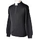 Dark grey clergy sweater In Primis, 50% merino wool 50% acrylic s3
