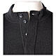 Dark grey clergy sweater In Primis, 50% merino wool 50% acrylic s4