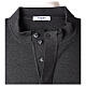 Dark grey clergy sweater In Primis, 50% merino wool 50% acrylic s6
