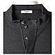 Grey clergy jumper 50% merino wool 50% acrylic In Primis s7