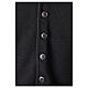 Sleeveless black cardigan In Primis for priests, 50% merino wool 50% acrylic s4