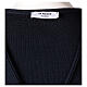 Sleeveless blue cardigan In Primis for priests, 50% merino wool 50% acrylic s6