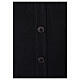 Black button-front cardigan for clergymen with pockets In Primis s4