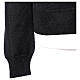 Black cardigan In Primis for priests, jersey, 50% merino wool 50% acrylic s5