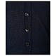 Blue cardigan In Primis for priests, jersey, 50% merino wool 50% acrylic s4