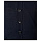Gilet prêtre bleu jersey simple 50% acrylique 50% laine mérinos In Primis s4