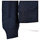 Gilet prêtre bleu jersey simple 50% acrylique 50% laine mérinos In Primis s5