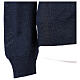 Casaco de malha sacerdote azul escuro tricô plano 50% lã de merino 50% acrílico In Primis s5