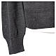 Dark grey cardigan In Primis for priests, jersey, 50% merino wool 50% acrylic s5