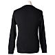 Pull prêtre ras-de-cou noir jersey simple 50% laine mérinos 50% acrylique In Primis s5