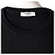 Pull prêtre ras-de-cou noir jersey simple 50% laine mérinos 50% acrylique In Primis s6