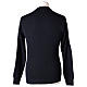 Pull prêtre ras-de-cou bleu jersey simple 50% laine mérinos 50% acrylique In Primis s5