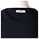 Pull prêtre ras-de-cou bleu jersey simple 50% laine mérinos 50% acrylique In Primis s6