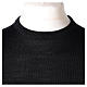 Pull prêtre noir ras-de-cou jersey simple 50% acrylique 50% laine mérinos In Primis s2
