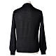 Pull prêtre noir ras-de-cou jersey simple 50% acrylique 50% laine mérinos In Primis s5