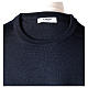 Pull prêtre bleu ras-de-cou jersey simple 50% acrylique 50% laine mérinos In Primis s6