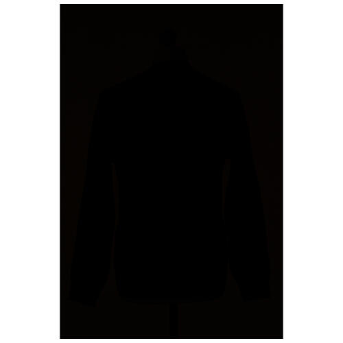 Dark grey priest cardigan In Primis, buttons and pockets, 50% merino wool 50% acrylic 6
