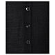 Sleeveless clergy cardigan black plain knit 50% acrylic 50% merino wool In Primis s3