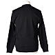 Priest black jacket In Primis with pockets and buttons, PLUS SIZES, 50% merino wool 50% acrylic s6
