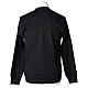 Black priest cardigan pockets buttons PLUS SIZE 50% merino 50% acr. In Primis s6