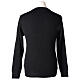 Priest crew-neck sweatshirt In Primis, black colour, PLUS SIZES, 50% merino wool 50% acrylic s5