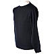 Priest crew-neck sweatshirt In Primis, blue colour, PLUS SIZES, 50% merino wool 50% acrylic s3