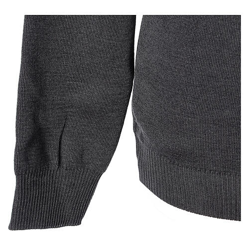 Priest crew-neck sweatshirt In Primis, dark grey, PLUS SIZES, 50% merino wool 50% acrylic 4