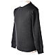 Charcoal crew neck priest sweater LARGE SIZES 50% merino 50% acr. In Primis s5