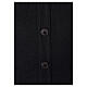 Sleeveless cardigan In Primis for priests, black colour, pockets and buttons, PLUS SIZES, 50% merino wool 50% acrylic s4