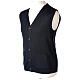 Blue open priest vest with button pockets SIZES CONF. Primarily s3