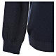 Clergy jumper V-neck blue PLUS SIZES 50% merino wool 50% acrylic In Primis s4