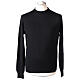 Pull noir In Primis col rond 100% laine mérinos s1