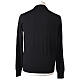 Long sleeve black pullover with round neck 100% merino wool s5