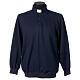 Poloshirt mit Collarkragen, Blau, Langarm, 3 Knöpfe, Marke Cococler s1