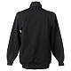 Poloshirt mit Collarkragen, Schwarz, Langarm, 3 Knöpfe, Marke Cococler s7