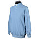 Light blue Clergy long-sleeved t-shirt with three buttons Cococler s3
