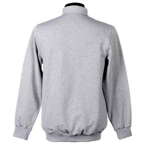 Light grey Clergy sweater with three buttons Cococler 4