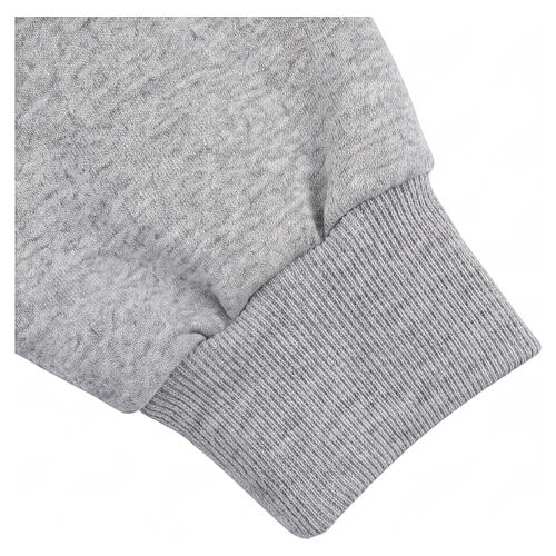 Bluza polo kapłańska, ocieplana, 3 guziki, jasnoszara, Cococler 7