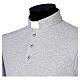 Bluza polo kapłańska, ocieplana, 3 guziki, jasnoszara, Cococler s6